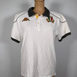 Kappa Italia White Short Sleeve Rugby Polo